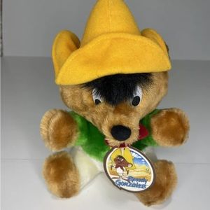 Vintage Looney Tunes Speedy Gonzalez Plush 1993 Stuffed Animal 24K Company 9"